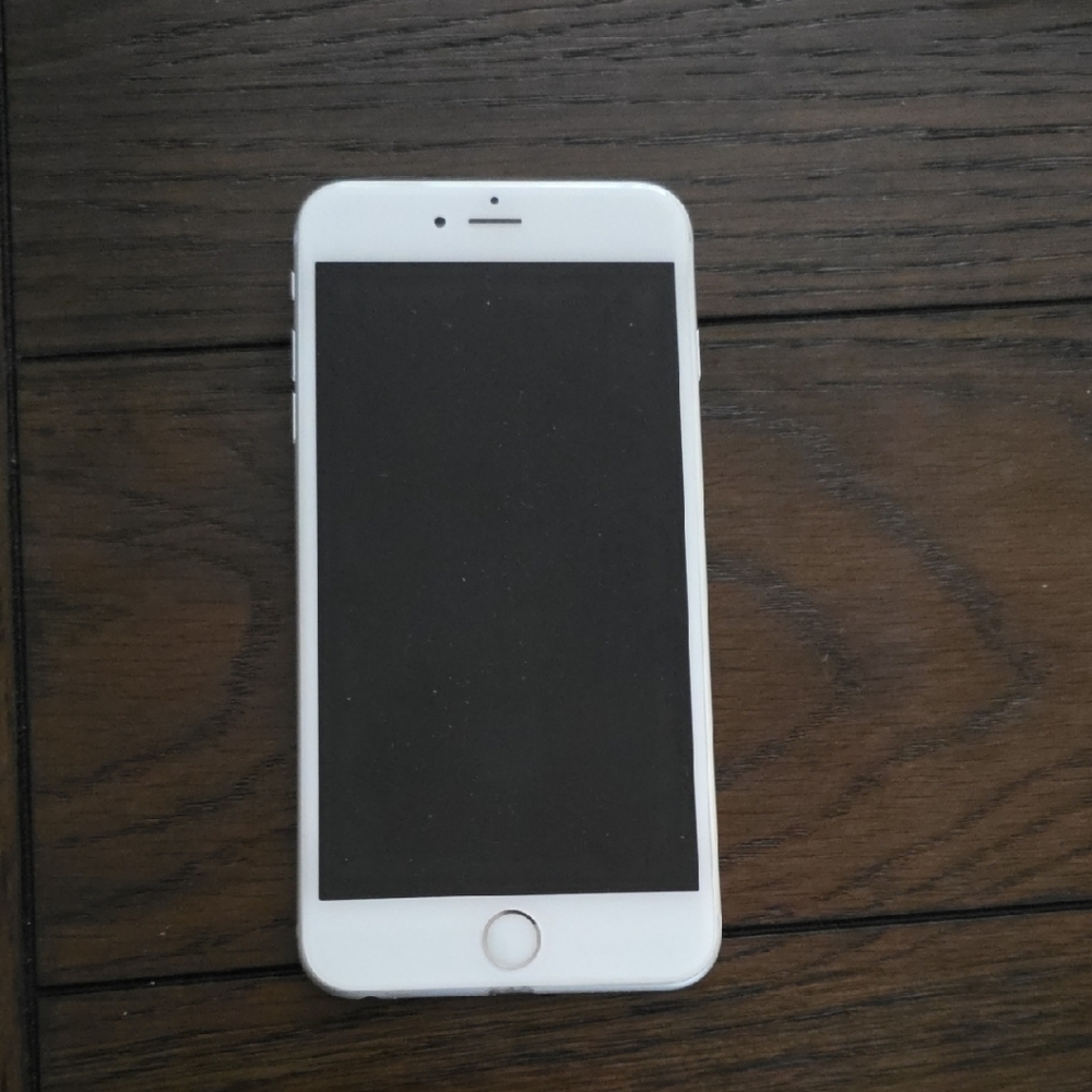 White I Phone 6S Plus Smartphone with Home Button - Sleek Touchscreen Mobile